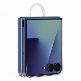 „Samsung“ žiedinis dėklas, skirtas „Samsung Galaxy Z Flip7“ – skaidrus