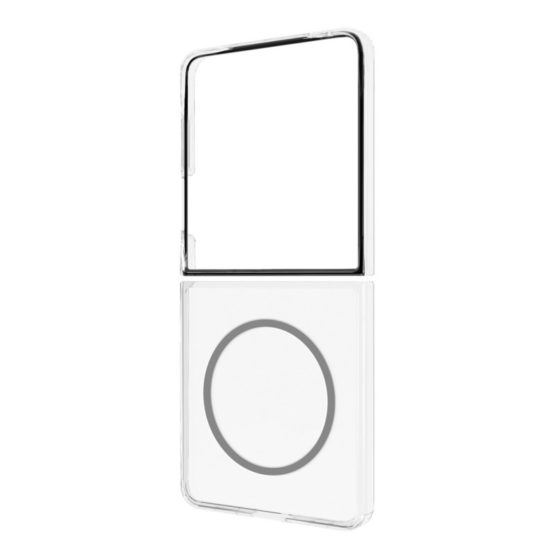 „Samsung Galaxy Z Flip7“ skaidrus magnetinis dėklas – permatomas