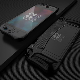 „Tech-Protect TPU Carbon“ dėklas, skirtas „Nintendo Switch 2“ – juodas