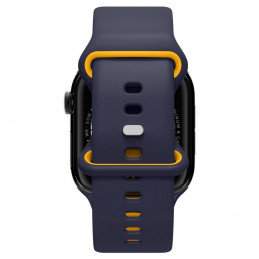 „Spigen Nano Pop“ dirželis, skirtas „Apple Watch 40/ 41/ 42 mm“ – tamsiai mėlynas / oranžinis