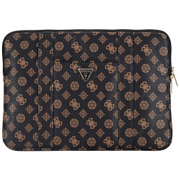 „Guess“ 14 colių nešiojamojo kompiuterio krepšys su užtrauktuku „Sleeve Peony Pocket Triangle“ – juodas