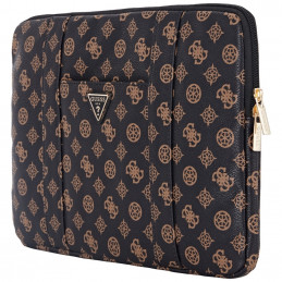 „Guess“ 14 colių nešiojamojo kompiuterio krepšys su užtrauktuku „Sleeve Peony Pocket Triangle“ – juodas