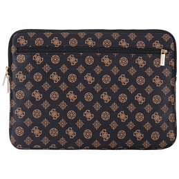 „Guess“ 14 colių nešiojamojo kompiuterio krepšys su užtrauktuku „Sleeve Peony Pocket Triangle“ – juodas