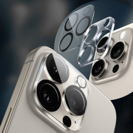 „Tech-Protect Cam Fit+“ kameros dėklas, skirtas „iPhone 16 / 16 Plus“ – skaidrus