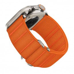 „Tech-Protect“ nailono dirželis „Apple Watch 44 / 45 / 46 / 49 mm“ – oranžinis