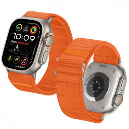 „Tech-Protect“ nailono dirželis „Apple Watch 44 / 45 / 46 / 49 mm“ – oranžinis