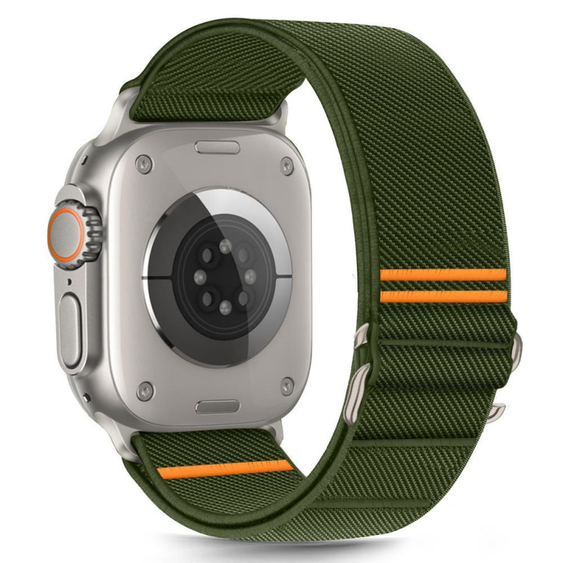 „Tech-Protect“ nailoninis slydimo dirželis „Apple Watch 44 / 45 / 46 / 49 mm“ – žalias
