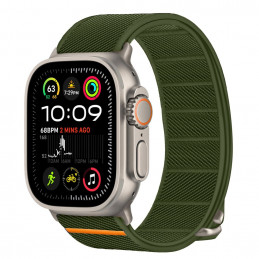 „Tech-Protect“ nailoninis slydimo dirželis „Apple Watch 44 / 45 / 46 / 49 mm“ – žalias