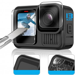 „Tech-Protect Glass Fit+“ 2 grūdintų stiklų pakuotė, skirta „GoPro Hero 13“ – skaidri