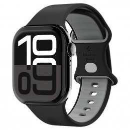 „Spigen Nano Pop“ dirželis, skirtas „Apple Watch 44 / 45 / 46 / 49 mm“ – juodas ir pilkas