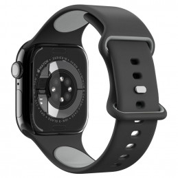 „Spigen Nano Pop“ dirželis, skirtas „Apple Watch 44 / 45 / 46 / 49 mm“ – juodas ir pilkas