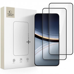 „Tech-Protect Glass Fit+“ grūdinto stiklo paketas, skirtas „Xiaomi Poco F7 5G“ - juodas