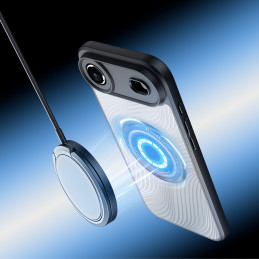 „Dux Ducis Aimo Mag“ dėklas su magnetiniu žiedu, skirtas „iPhone 17 Air“ – juodas