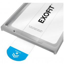 UNIQ Optix Clear Exofit grūdintas stiklas su aplikatoriumi, skirtas iPad 11" 2025 / iPad 10.9" 2022 (10-osios kartos)