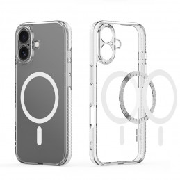 „Dux Ducis Clin Mag“ dėklas, skirtas „iPhone 17“, suderinamas su „MagSafe“ – permatomas