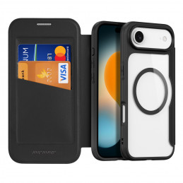 „Dux Ducis Skin X Pro iPhone 17 Air“ dėklas su dėklu, suderinamas su „MagSafe“ – juodas