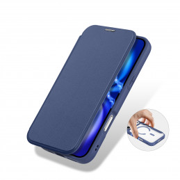 „Dux Ducis Skin X Pro iPhone 17 Pro Max“ dėklas su dėklu, suderinamas su „MagSafe“ – mėlynas