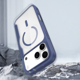 „Dux Ducis Skin X Pro iPhone 17 Pro Max“ dėklas su dėklu, suderinamas su „MagSafe“ – mėlynas