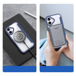 „Dux Ducis Skin X Pro iPhone 17 Air“ dėklas su „MagSafe“ ir dėklu – mėlynas