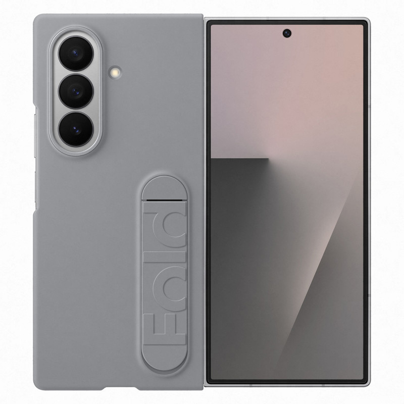 „Samsung“ silikoninis dėklas, skirtas „Samsung Galaxy Z Fold7“ – pilkas