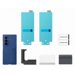 „Samsung“ silikoninis dėklas, skirtas „Samsung Galaxy Z Fold7“ – mėlynas