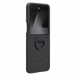 „Samsung“ silikoninis dėklas, skirtas „Samsung Galaxy Z Flip7 FE“ – juodas