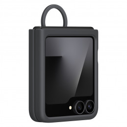 „Samsung“ silikoninis dėklas, skirtas „Samsung Galaxy Z Flip7 FE“ – juodas