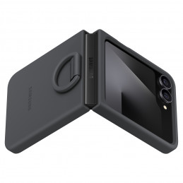 „Samsung“ silikoninis dėklas, skirtas „Samsung Galaxy Z Flip7 FE“ – juodas