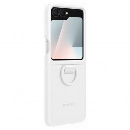 „Samsung“ silikoninis dėklas, skirtas „Samsung Galaxy Z Flip7 FE“ – baltas