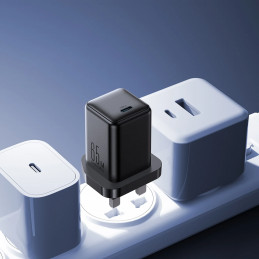 „Joyroom JR-TCG18“ 65 W sieninis įkroviklis, 1 x USB-C (JK kištukas), juodas