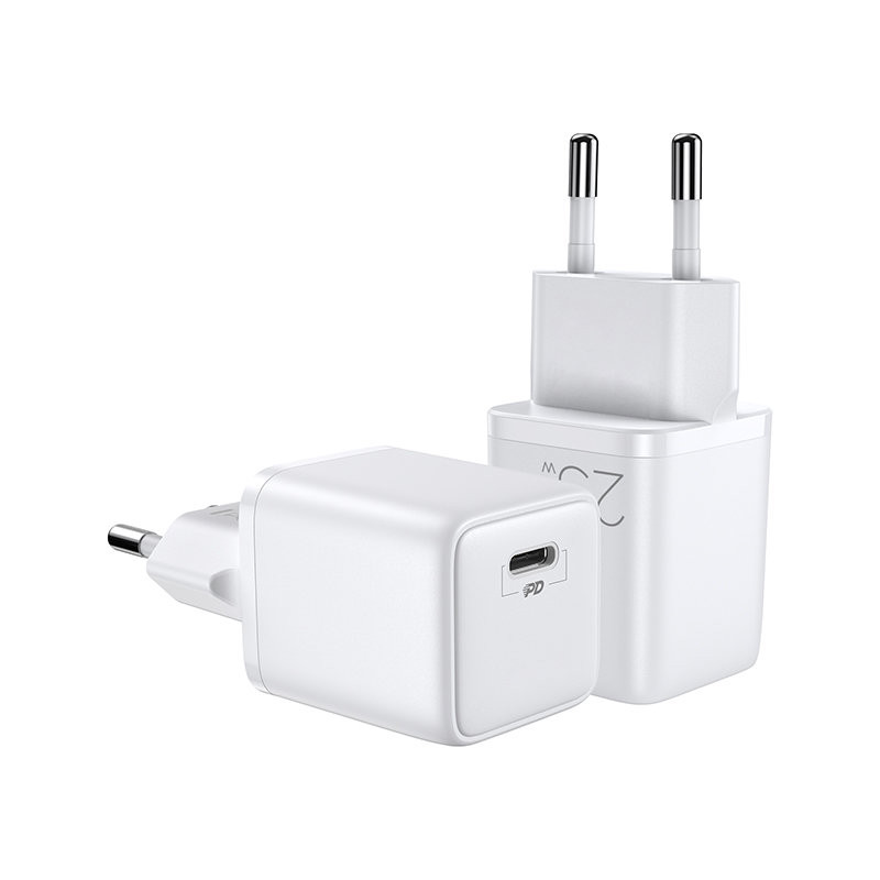 Joyroom greitas sieninis įkroviklis C tipo USB 25W 3A EU kištukas baltas (L-P251)