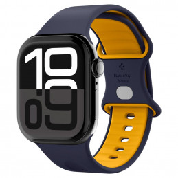 „Spigen Nano Pop“ dirželis, skirtas „Apple Watch 40/ 41/ 42 mm“ – tamsiai mėlynas / oranžinis