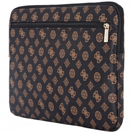 „Guess“ 14 colių nešiojamojo kompiuterio krepšys su užtrauktuku „Sleeve Peony Pocket Triangle“ – juodas