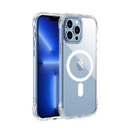 Joyroom Magnetic Defender magnetinis dėklas, skirtas iPhone 13 Pro šarvuotas dangtelis su kabliukais, stovi skaidrus (su...