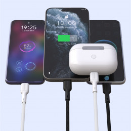 Dudao L9C 65W USB-C - USB-C laidas 1m - baltas