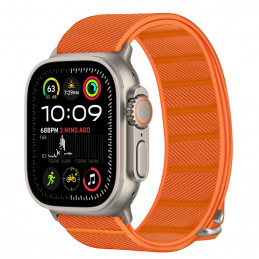 „Tech-Protect“ nailono dirželis „Apple Watch 44 / 45 / 46 / 49 mm“ – oranžinis
