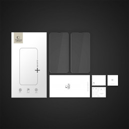„Tech-Protect Glass Fit+“ 2 grūdintų stiklų pakuotė, skirta „iPhone 13 mini“ – permatoma