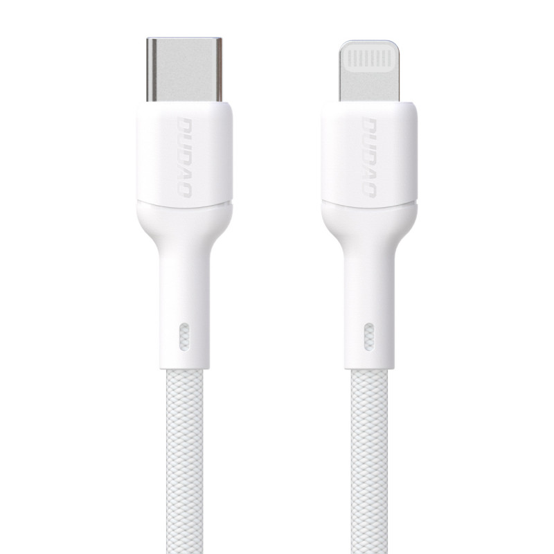 „Dudao L9X“ 30 W USB-C – „Lightning“ laidas, 2 m, baltas