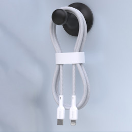„Dudao L9X“ 30 W USB-C – „Lightning“ laidas, 2 m, baltas