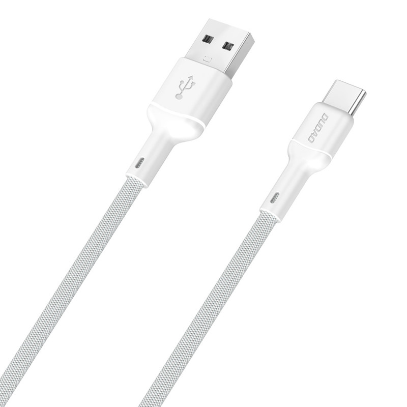 Dudao L9T 5A USB-A - USB-C kabelis 1 m - baltas