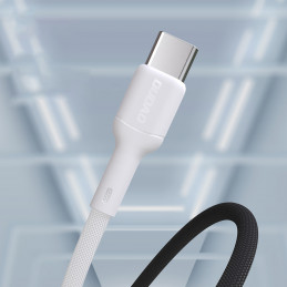 Dudao L9T 5A USB-A - USB-C kabelis 1 m - baltas
