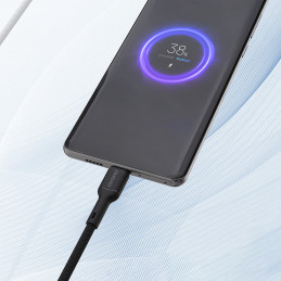 Dudao L9T 5A USB-A - USB-C kabelis 1 m - juodas