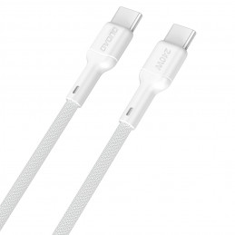 „Dudao L9C Max 240W PD USB-C“ – USB-C laidas 1,2 m – baltas