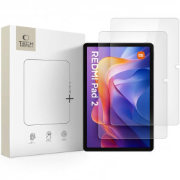 „Tech-Protect Glass Fit+“ 2 grūdinto stiklo pakuotė, skirta „Xiaomi Redmi Pad 2 11.0 / SE 11.0“ - skaidri.