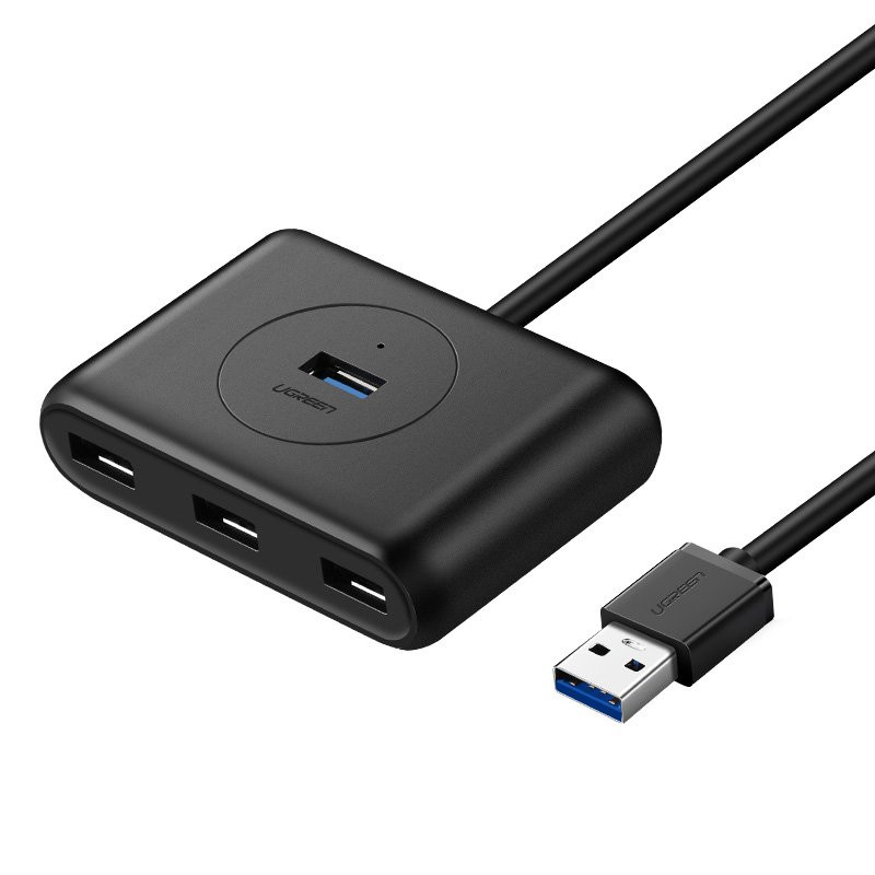 Ugreen HUB skirstytuvas 4x USB 3.2 Gen 1 (0,5 m laidas) juodas (20290)