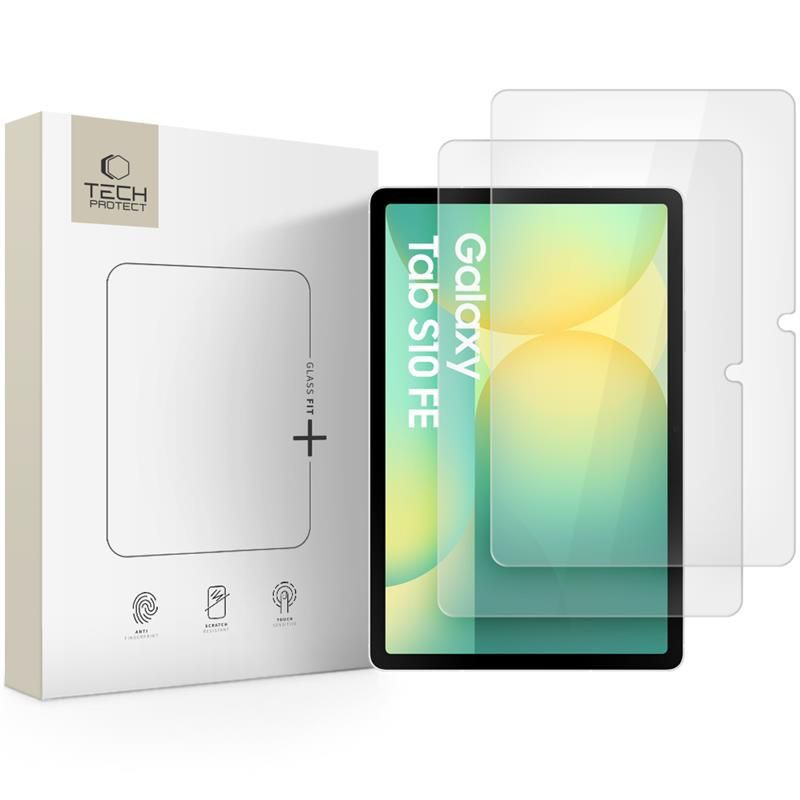 „Tech-Protect Glass Fit+“ 2 grūdintų stiklų pakuotė, skirta „Samsung Galaxy Tab S7 / S8 / S9 11.0 / S9 FE / S10 FE 10.9“...