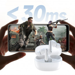 „Dudao U21 TWS ANC ENC“ belaidės „Bluetooth“ ausinės – baltos