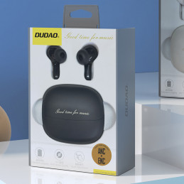 „Dudao U21 TWS ANC ENC“ belaidės „Bluetooth“ ausinės – juodos