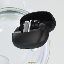 „Dudao U21 TWS ANC ENC“ belaidės „Bluetooth“ ausinės – juodos