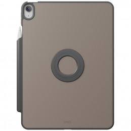 UNIQ Rovus Snapmount magnetinis 360° besisukantis nuimamas dėklas, skirtas iPad Air 13" 2024 / 2025 - pilkas